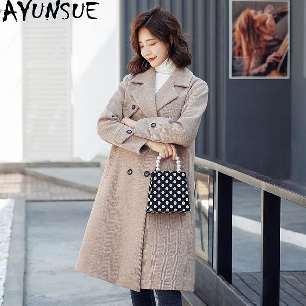 ayusnue autumn winter wool coat women long jacket korean woolen coat ladies coats kaban abrigos mujer elegante 8270 kj2660, Black
ayusnue autumn winter wool coat women long jacket korean woolen coat ladies coats kaban abrigos mujer elegante 8270 kj2660, Black