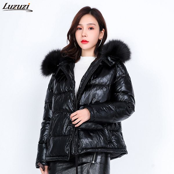 luzuzi 2019 new women's autumn winter cotton clothes women hooded fur collar thick parkas short loose pearl cotton down jacket, Black
luzuzi 2019 new women's autumn winter cotton clothes women hooded fur collar thick parkas short loose pearl cotton down jacket, Black