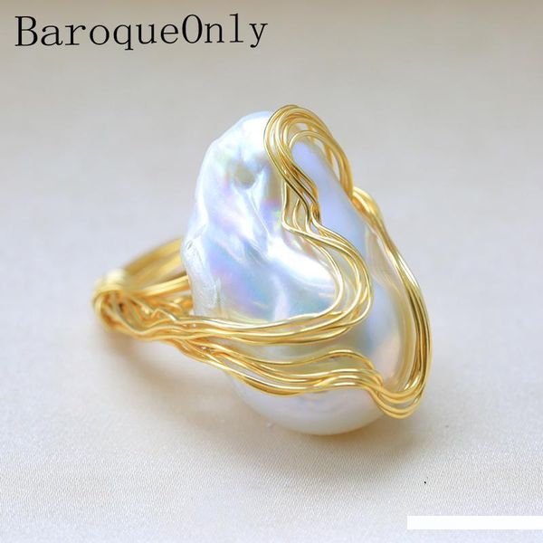 baroqueonly ручной работа 15-30mm большого барокко бисер проволока обернутых кольца природной пресноводный white pearl женщина способ партии, Golden;silver
baroqueonly ручной работа 15-30mm большого барокко бисер проволока обернутых кольца природной пресноводный white pearl женщина способ партии, Golden;silver
