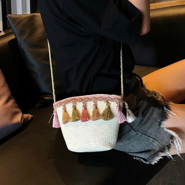 women weaving tassel crossbody bag solid rattan wicker straw woven beach basket shoulder bag#p5
women weaving tassel crossbody bag solid rattan wicker straw woven beach basket shoulder bag#p5