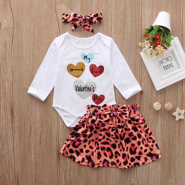 3pcs set autumn newborn baby girl long sleeve cartoo print romper cute leopard skirt headband casual outfits set, White
3pcs set autumn newborn baby girl long sleeve cartoo print romper cute leopard skirt headband casual outfits set, White