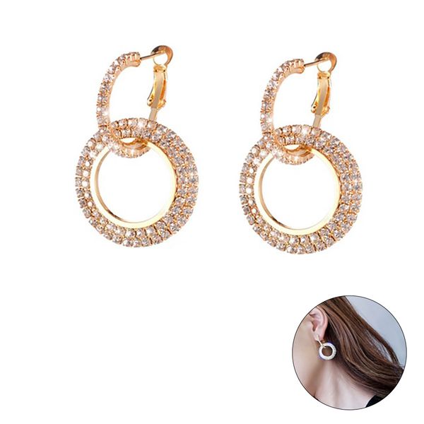 geometric circle dangle drop earrings creative crystal earrings round stud for woman(gold) golden, Golden;silver
geometric circle dangle drop earrings creative crystal earrings round stud for woman(gold) golden, Golden;silver