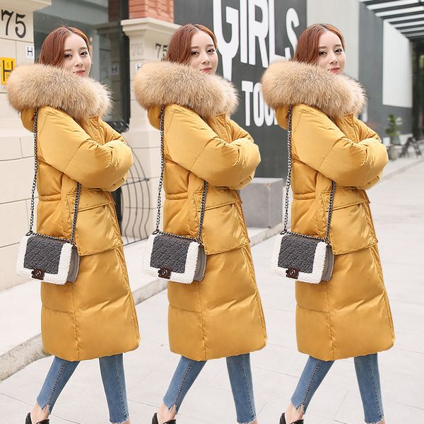 winter long down ayunsu jacket woman hooded large racoon fur collar black yellow coat parkas women's jackets abrigos mujer kj575
winter long down ayunsu jacket woman hooded large racoon fur collar black yellow coat parkas women's jackets abrigos mujer kj575