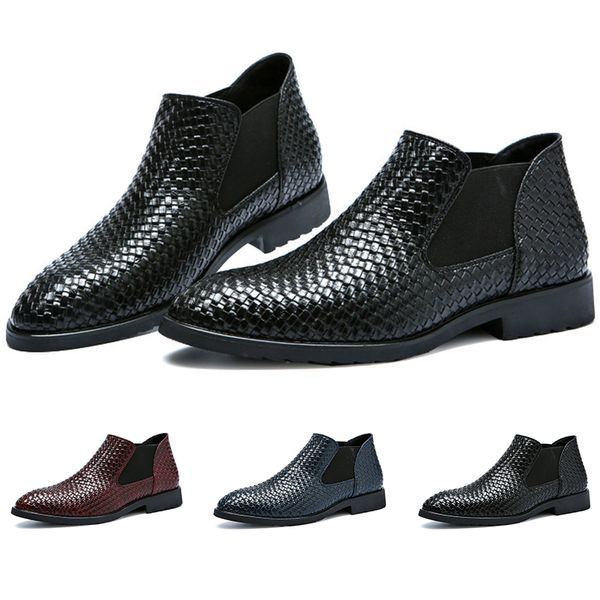 2019 wole sale spring and summer hand knitted mens leather shoes fashion boots navy blue wine red designers size 39-47 ing
2019 wole sale spring and summer hand knitted mens leather shoes fashion boots navy blue wine red designers size 39-47 ing