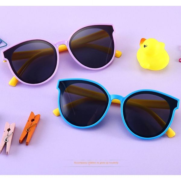 2020 children's polarized sun male and female children's sunshade sunglasses sea round frame glasses, Blue
2020 children's polarized sun male and female children's sunshade sunglasses sea round frame glasses, Blue