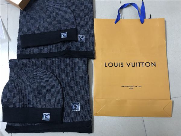 men and women designers hat scarf sets warm european high-end hats & scarves sets brand hat scarf fashion accessories 2020, Blue;gray
men and women designers hat scarf sets warm european high-end hats & scarves sets brand hat scarf fashion accessories 2020, Blue;gray