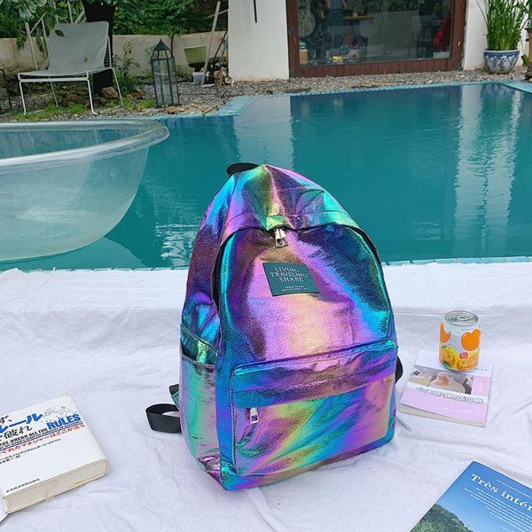 laser backbag women shoulder bag preppy style holographic backpack school bags for teenage girls travel bags mochila #af
laser backbag women shoulder bag preppy style holographic backpack school bags for teenage girls travel bags mochila #af