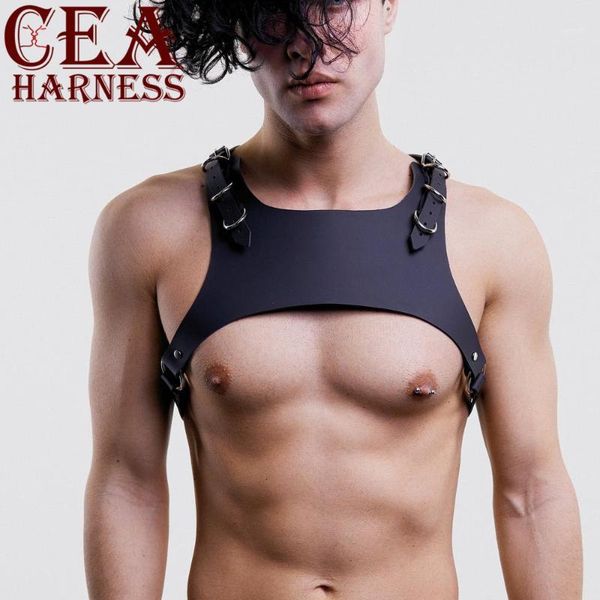 cea.harness new arrives men leather harness gay punk chest harness male mature leather shoulder belts body bondage1, Black;brown
cea.harness new arrives men leather harness gay punk chest harness male mature leather shoulder belts body bondage1, Black;brown