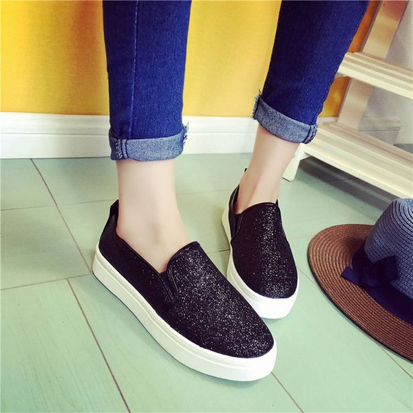 aleafalling smart flat breathable women shoes softable bottom shoes breathable bling leather zapatos mujer girl slip on, Black
aleafalling smart flat breathable women shoes softable bottom shoes breathable bling leather zapatos mujer girl slip on, Black