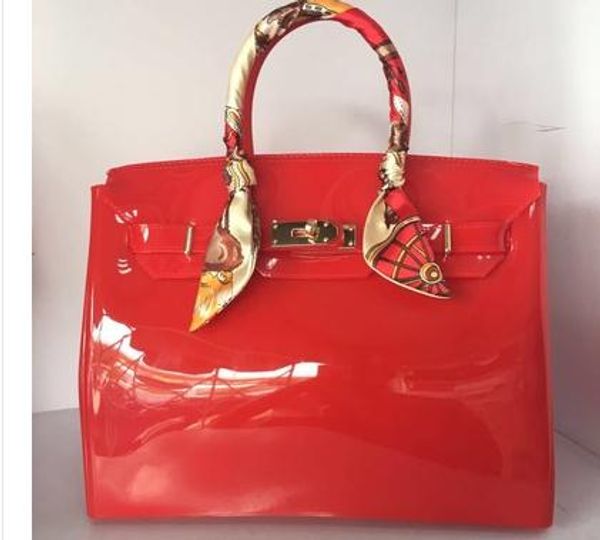 luxury fashion summer beach bag jelly candy color bag women tote casual lock bag purse bolsas office handbags
luxury fashion summer beach bag jelly candy color bag women tote casual lock bag purse bolsas office handbags