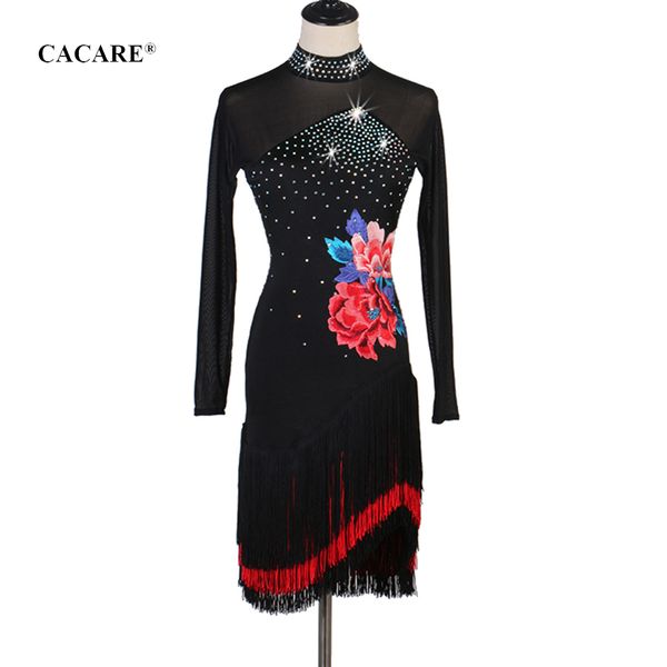 2019 latin dance dress women latina salsa latin dance competition dresses fringe d0020 fluffy sheer hem mesh sleeve, Black;red
2019 latin dance dress women latina salsa latin dance competition dresses fringe d0020 fluffy sheer hem mesh sleeve, Black;red