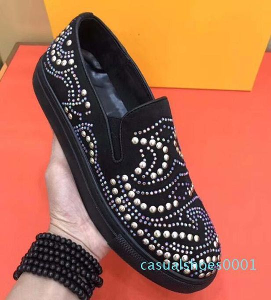 designer sneakers men shoes star rivets monster eyes yellow box mens designer loafers tripler safety cool barber shoe platform trainers ac01, Black
designer sneakers men shoes star rivets monster eyes yellow box mens designer loafers tripler safety cool barber shoe platform trainers ac01, Black