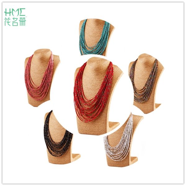 1pcs female simple style 6 color to selection bohemia style long handmade bead multi-layer necklace fashion jewelry, Silver
1pcs female simple style 6 color to selection bohemia style long handmade bead multi-layer necklace fashion jewelry, Silver