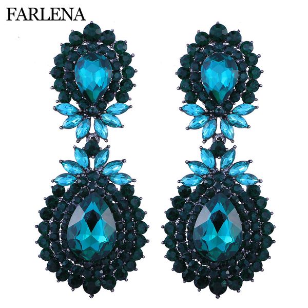 farlena jewelry luxury full rhinestones water drop earrings for women wedding dancing accessory fashion long crystal earrings, Silver
farlena jewelry luxury full rhinestones water drop earrings for women wedding dancing accessory fashion long crystal earrings, Silver