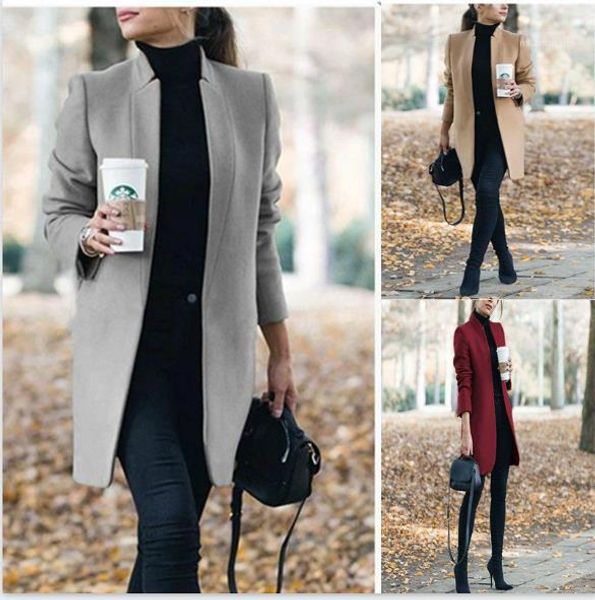 woolen coat long sleeve stand collar womens long coats fashion womens casual jackets solid color womens, Black
woolen coat long sleeve stand collar womens long coats fashion womens casual jackets solid color womens, Black