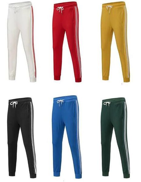 

2020 fashion mens designer joggers 6 colors new brand sweatpants stripes panalled pencil jogger pants plus size s-4xl optional, Black