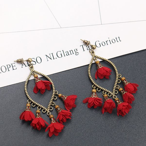 women girls rhombus flower dangle earring geometric leaf eardrop tassel bohemian ear stud jewelry gift, Silver
women girls rhombus flower dangle earring geometric leaf eardrop tassel bohemian ear stud jewelry gift, Silver