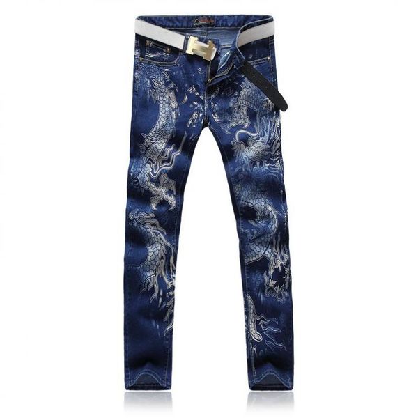 thintenda jeans men brand 2018 men's classic jeans straight full length casual jean skinny homme dragon print vintage men, Blue
thintenda jeans men brand 2018 men's classic jeans straight full length casual jean skinny homme dragon print vintage men, Blue