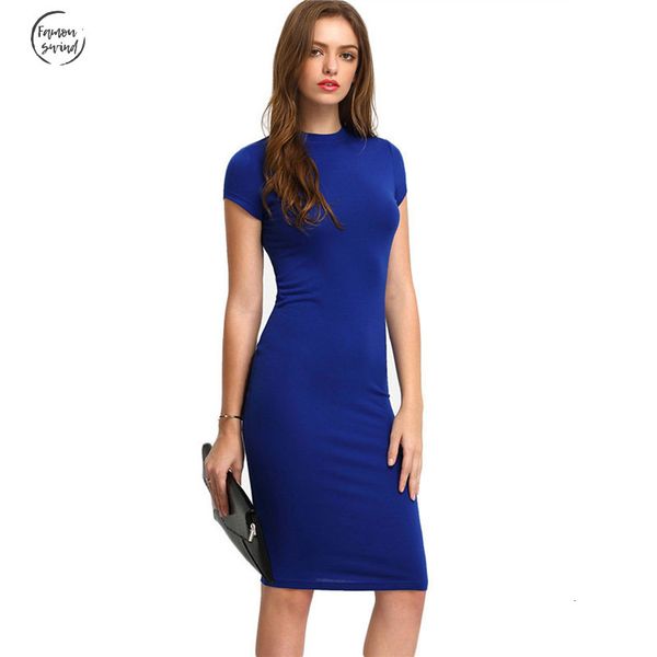 summer dress office new arrival womens bodycon dresses fashion short sleeve crew neck work knee length, Black;gray
summer dress office new arrival womens bodycon dresses fashion short sleeve crew neck work knee length, Black;gray