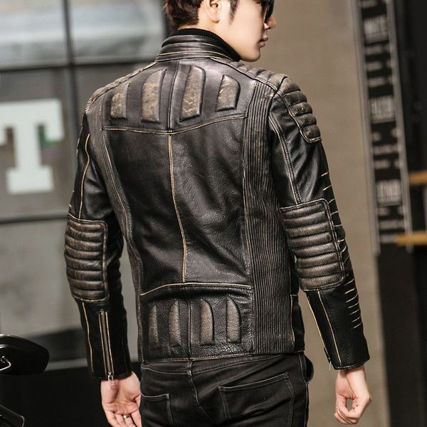 avirexfiy 2019 men biker leather jacket genuine thick cowhide slim fit men winter short leather motorcyclist coats m-xxxxxl, Black
avirexfiy 2019 men biker leather jacket genuine thick cowhide slim fit men winter short leather motorcyclist coats m-xxxxxl, Black