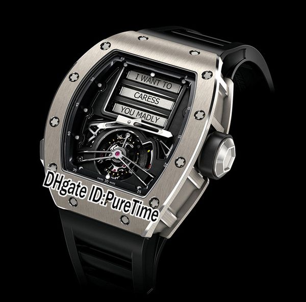 edition 69 69ti erotic tourbillon titanium steel black dial automatically switch words caliber automatic mens watch rubber for puretime, Slivery;brown
edition 69 69ti erotic tourbillon titanium steel black dial automatically switch words caliber automatic mens watch rubber for puretime, Slivery;brown