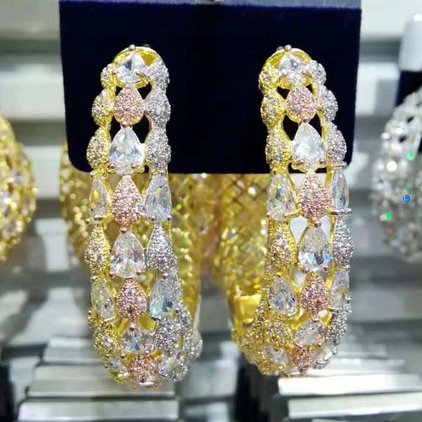 godki luxury braid infinity cubic zircon super party big hoop earrings for women wedding fashion jewelry trendy hoop earring2020, Golden
godki luxury braid infinity cubic zircon super party big hoop earrings for women wedding fashion jewelry trendy hoop earring2020, Golden