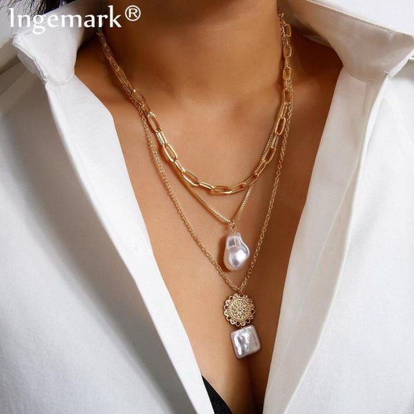 punk gothic baroque pearl pendant choker necklace bridal layered flower coin long chain necklaces women clavicle sweater jewelry, Silver
punk gothic baroque pearl pendant choker necklace bridal layered flower coin long chain necklaces women clavicle sweater jewelry, Silver