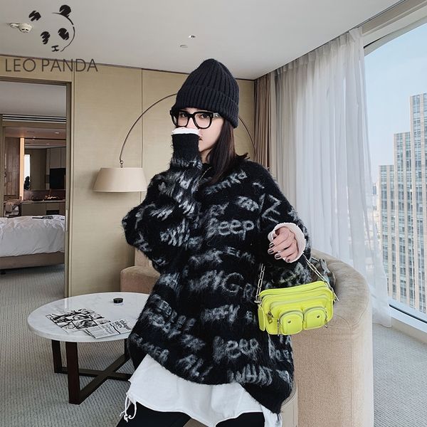 fashion ladies full sleeve letter printing women knitting sweater solid o-neck pullover and jumper loose sweater sale, White;black
fashion ladies full sleeve letter printing women knitting sweater solid o-neck pullover and jumper loose sweater sale, White;black