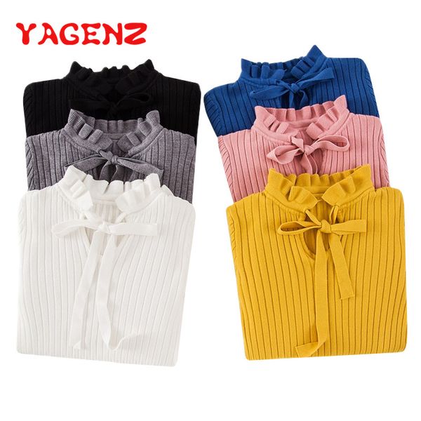 yagenz casual autumn women sweater winter knitted sweater lace up flare long sleeve ruffle knitting pullover womens sweaters 236, White;black
yagenz casual autumn women sweater winter knitted sweater lace up flare long sleeve ruffle knitting pullover womens sweaters 236, White;black