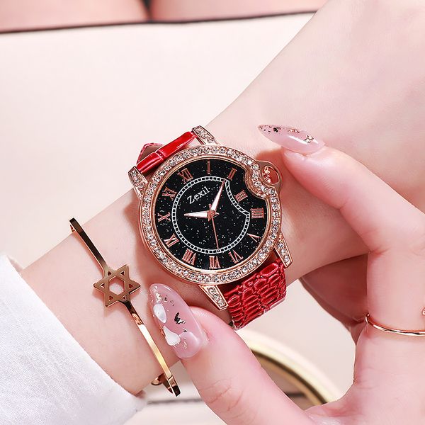 2020 tiktok lady watch temperament queen diamond-studded luminous starry sky quartz watch, Slivery;brown
2020 tiktok lady watch temperament queen diamond-studded luminous starry sky quartz watch, Slivery;brown