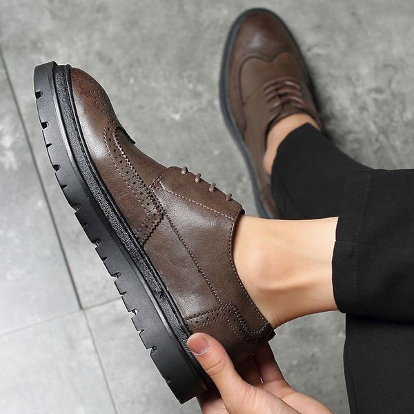 2020 new cross-border specially for formal mens shoes fashion casual shoes spring mens all-match shoes brock, Black
2020 new cross-border specially for formal mens shoes fashion casual shoes spring mens all-match shoes brock, Black