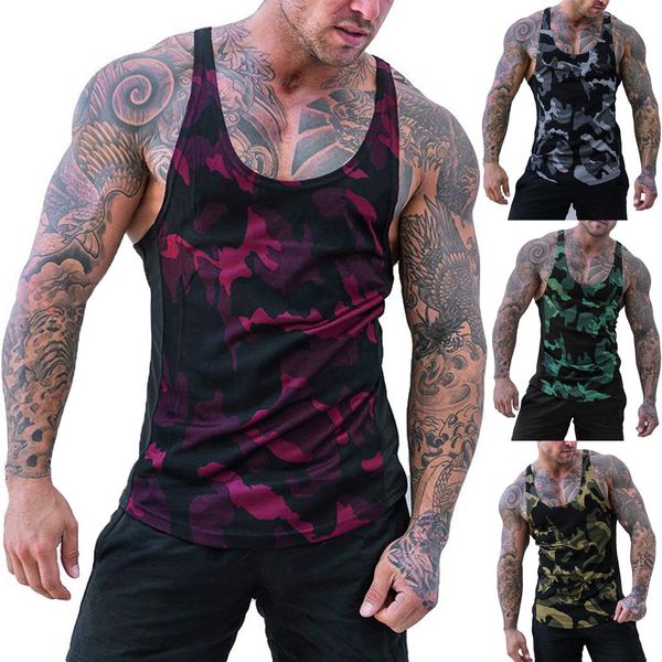 2019 new running shirt men camouflage stripe sports vest striped splice large open-forked male vest dropshipping ropa deportiva, Black;red
2019 new running shirt men camouflage stripe sports vest striped splice large open-forked male vest dropshipping ropa deportiva, Black;red