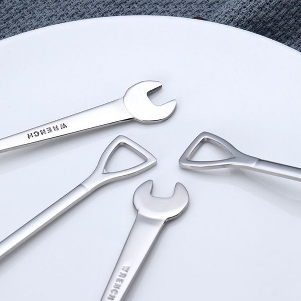 1pcs creative stainless steel spoon fork tableware tool cutlery wrench shovel shape kitchen accessories dessert coffee spoon
1pcs creative stainless steel spoon fork tableware tool cutlery wrench shovel shape kitchen accessories dessert coffee spoon