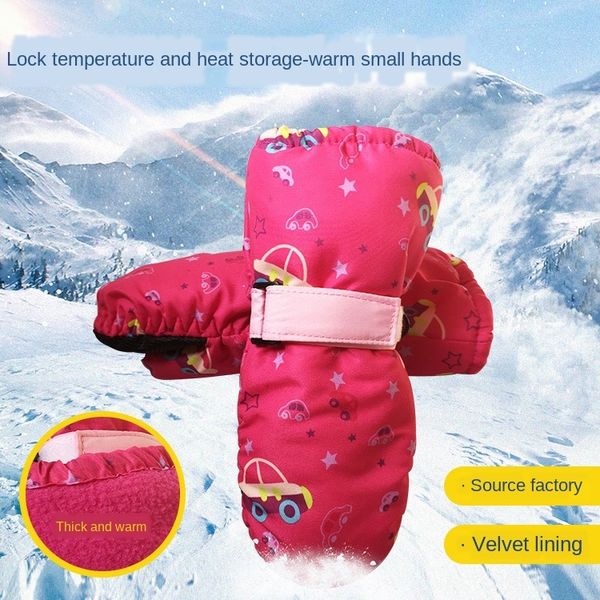 winter outdoor snow and velvet warm thickened ski warm and waterproof printed children's pointed gloves ski gloves, White
winter outdoor snow and velvet warm thickened ski warm and waterproof printed children's pointed gloves ski gloves, White
