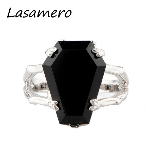 lasamero coffin shape natural onyx black agate gemstone 925 sterling silver skeleton claws cross finger print party ring cj191128, Slivery;golden
lasamero coffin shape natural onyx black agate gemstone 925 sterling silver skeleton claws cross finger print party ring cj191128, Slivery;golden