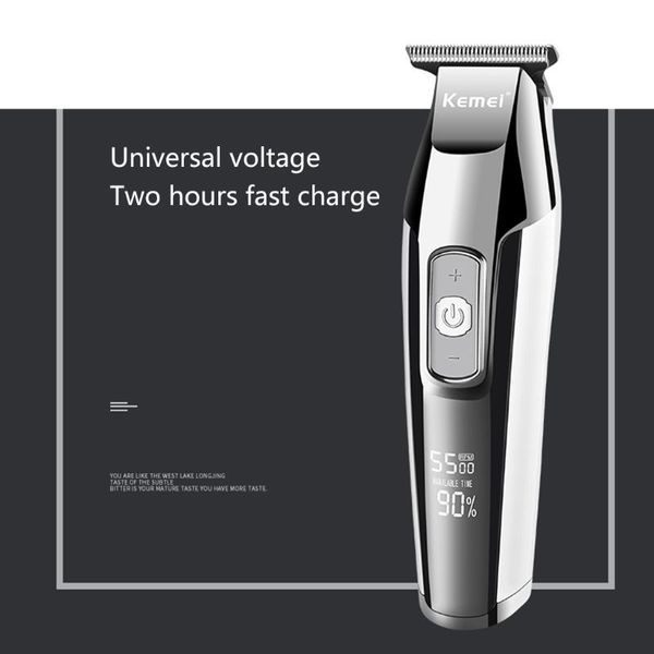 kemei hair clipper lcd digital display electric hair clipper men's razor hair trimmer silver km-5027 cordless haircut trimer za kosu jq
kemei hair clipper lcd digital display electric hair clipper men's razor hair trimmer silver km-5027 cordless haircut trimer za kosu jq