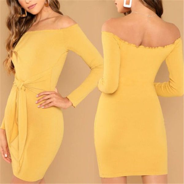 casual dresses women's off-shoulder dress solid color autumn spring long sleeve bodycon evening party elegant short mini vestidos, Black;gray
casual dresses women's off-shoulder dress solid color autumn spring long sleeve bodycon evening party elegant short mini vestidos, Black;gray