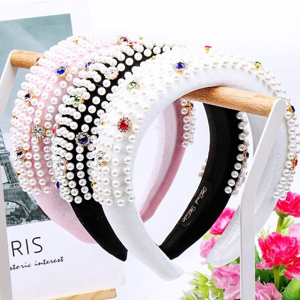 fashion crystal rhinestone velvet padded headband for women pearl cover sponge hairband hairband women hair accessories head band bezel, Silver
fashion crystal rhinestone velvet padded headband for women pearl cover sponge hairband hairband women hair accessories head band bezel, Silver