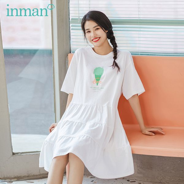 inamn 2020 summer new arrival ice cream print o-neck short sleeve preppy style girlish street snap loose dress, Black;gray
inamn 2020 summer new arrival ice cream print o-neck short sleeve preppy style girlish street snap loose dress, Black;gray