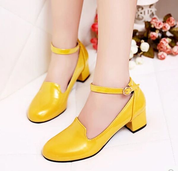 special single thick with yellow strap red wedding shoes bridesmaid shoes, high heels, blue-hop dance performances shoes, Black
special single thick with yellow strap red wedding shoes bridesmaid shoes, high heels, blue-hop dance performances shoes, Black