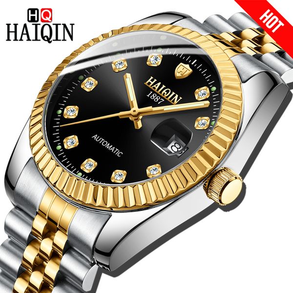 haiqin men watch automatic mechanical luxury business watch men steel waterproof male wristwatch gift relogio masculino, Slivery;brown
haiqin men watch automatic mechanical luxury business watch men steel waterproof male wristwatch gift relogio masculino, Slivery;brown