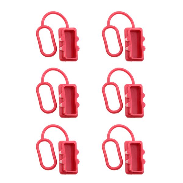 set of 6, protective dustproof end caps for 175a plug red rubber 
set of 6, protective dustproof end caps for 175a plug red rubber