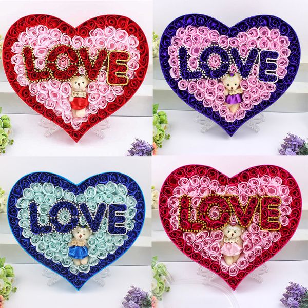 heart-shaped rose soap flower box valentines day gift and bear romantic love valentine's day artificial flowers wedding dec z1
heart-shaped rose soap flower box valentines day gift and bear romantic love valentine's day artificial flowers wedding dec z1