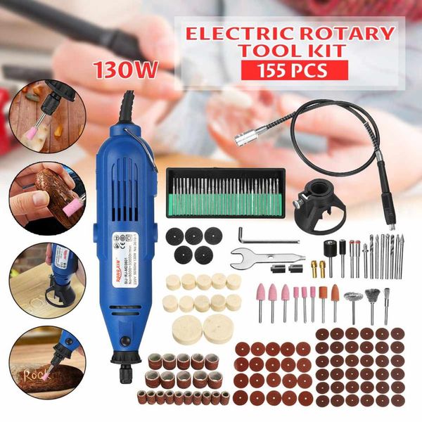 155pcs 130w electric mini grinder 6 передач дрель набор роторный инструмент гибкий вал гравировка полировка инструмент
155pcs 130w electric mini grinder 6 передач дрель набор роторный инструмент гибкий вал гравировка полировка инструмент