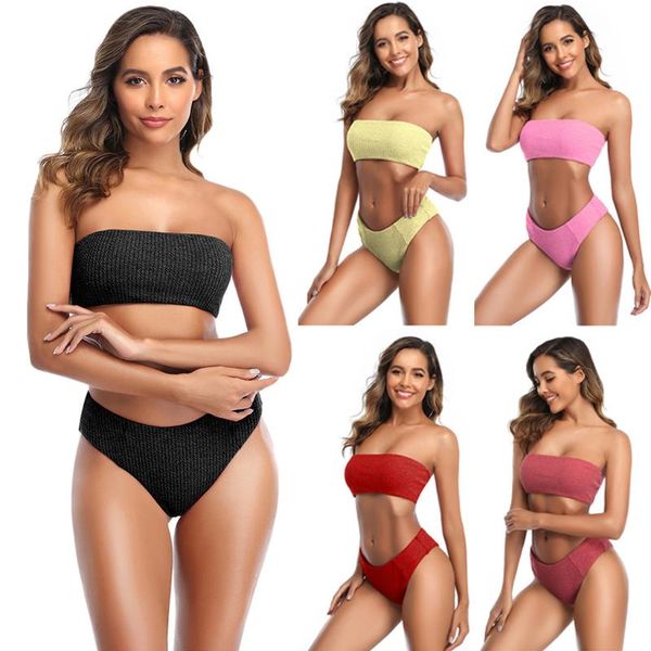 2020 fashion cute camisole women strappy bandge swimsuit tube swimwear lady kawaii comfy beachwear new summer, Black;white
2020 fashion cute camisole women strappy bandge swimsuit tube swimwear lady kawaii comfy beachwear new summer, Black;white