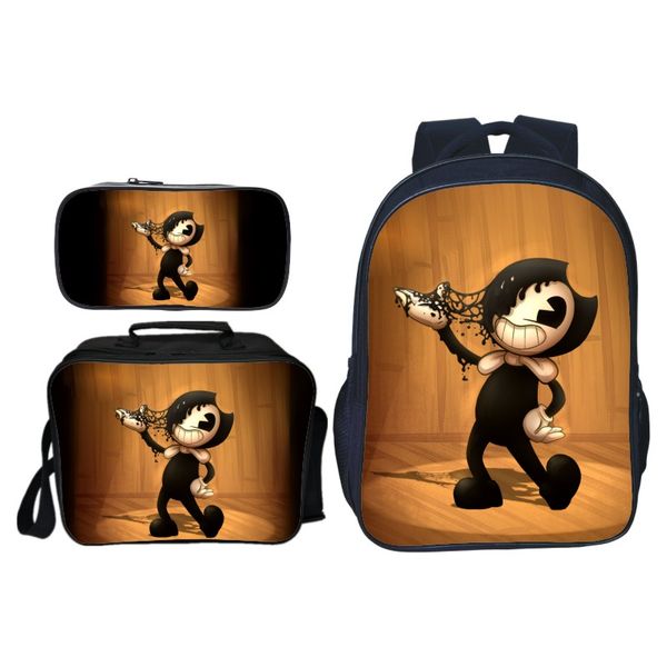 3pcs/set fashion bendy and the ink kids baby school bags for children backpacks boys schoolbag cartoon game girls bookbag 9
3pcs/set fashion bendy and the ink kids baby school bags for children backpacks boys schoolbag cartoon game girls bookbag 9