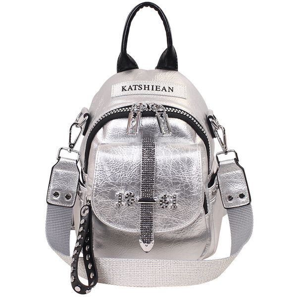 artificial leather small size silver backpack women casual karean style rivet diamonds knapsack teenager big zipper daily bag
artificial leather small size silver backpack women casual karean style rivet diamonds knapsack teenager big zipper daily bag