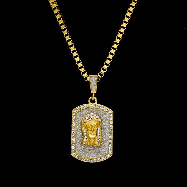 cuban link chains hip-hop diamond flash powder 100 army card jesus dog card 100 points rhinestone pendant accessories, Silver
cuban link chains hip-hop diamond flash powder 100 army card jesus dog card 100 points rhinestone pendant accessories, Silver
