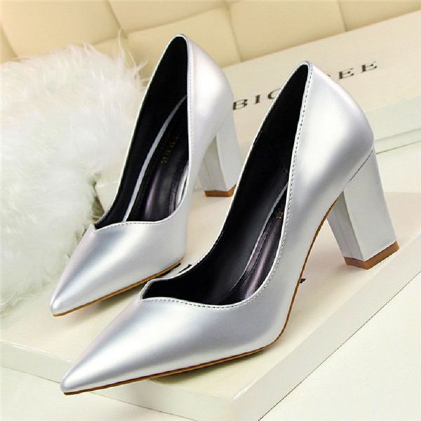 ladies shoes show thin square heel women shoes pu leather women pumps fashion high heels pointed toe shallow office, Black
ladies shoes show thin square heel women shoes pu leather women pumps fashion high heels pointed toe shallow office, Black