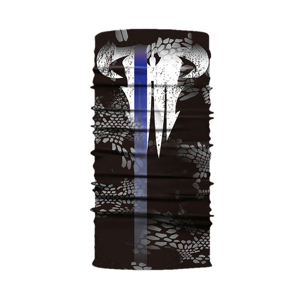 3d digital print mask serie wild mask outdoor scarf wild riding magic scarf (ac230, Black